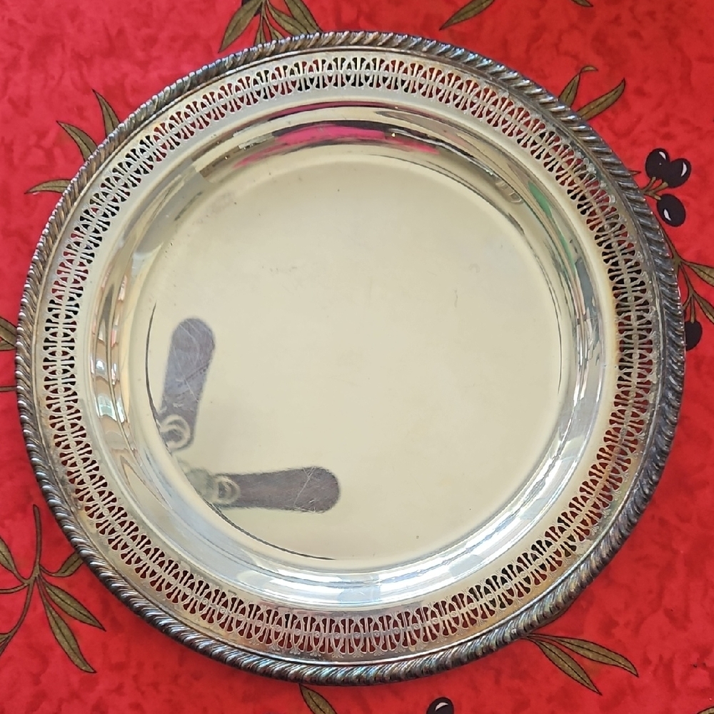 Elegant Silver Plated Serving Tray